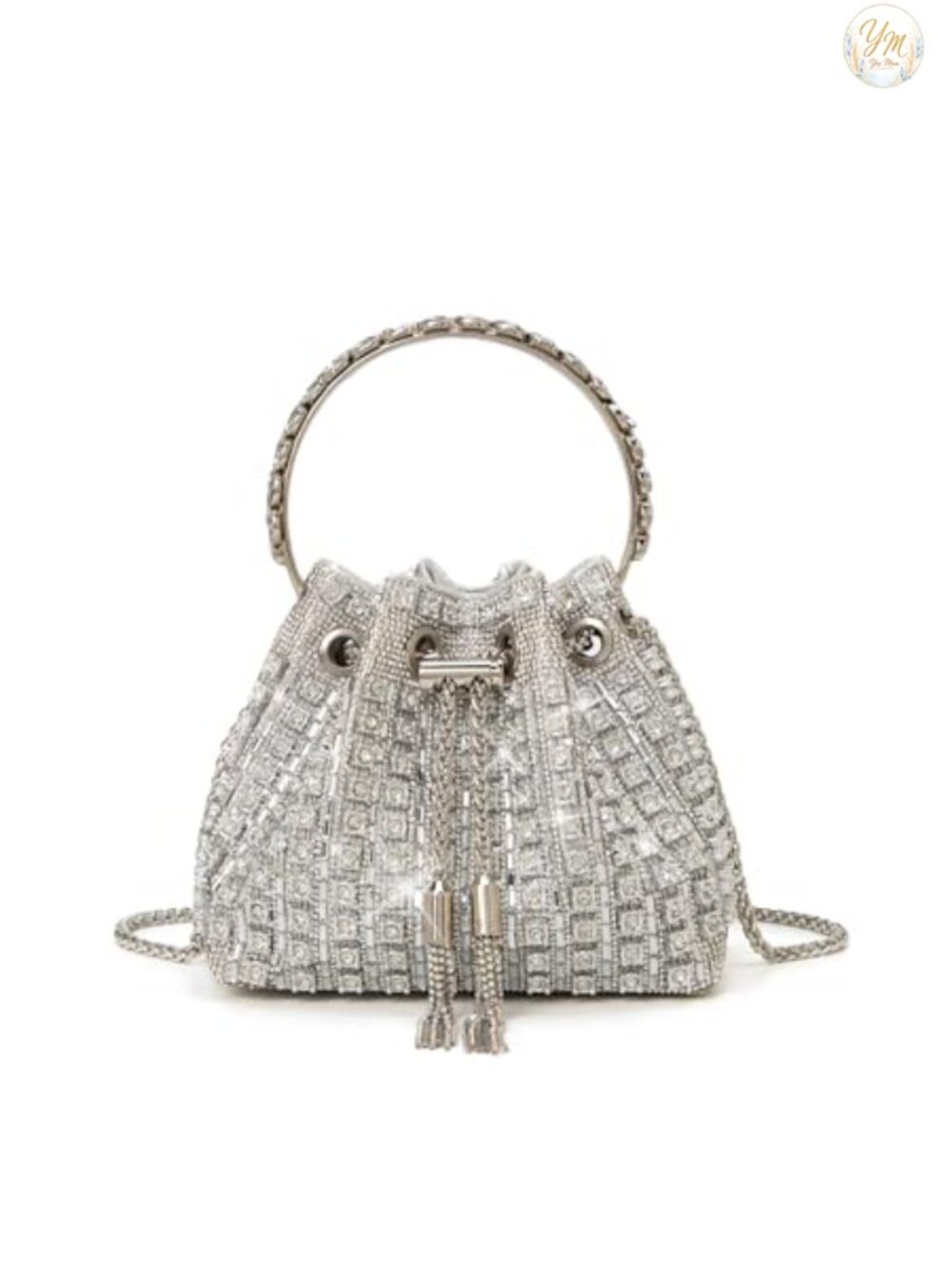 Rhinestone Evening Clutch Purse Wristlet Chain Crossbody Bag